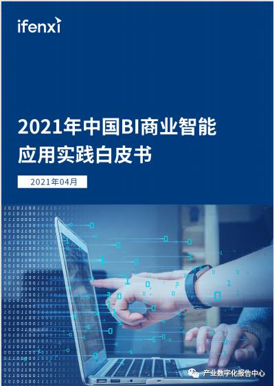 2021年中国BI商业智能应用实践白皮书