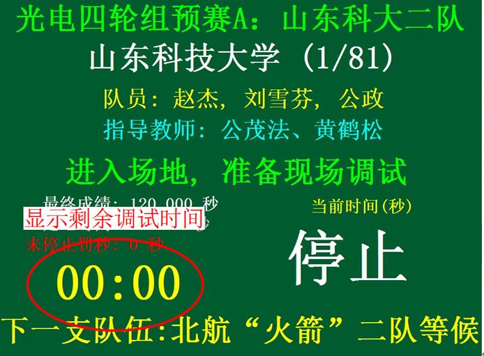 ▲ 图4.10 混合比赛流程的信息显示界面