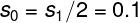 \\large s_{0}=s_{1}/2=0.1