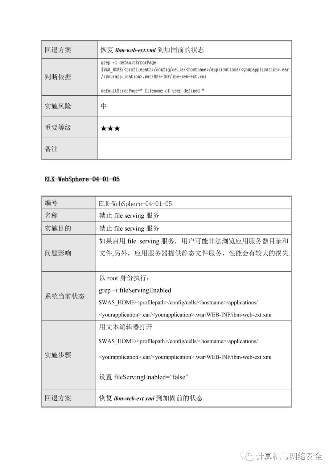 VIP专享 | HW：WebSphere系统安全加固规范