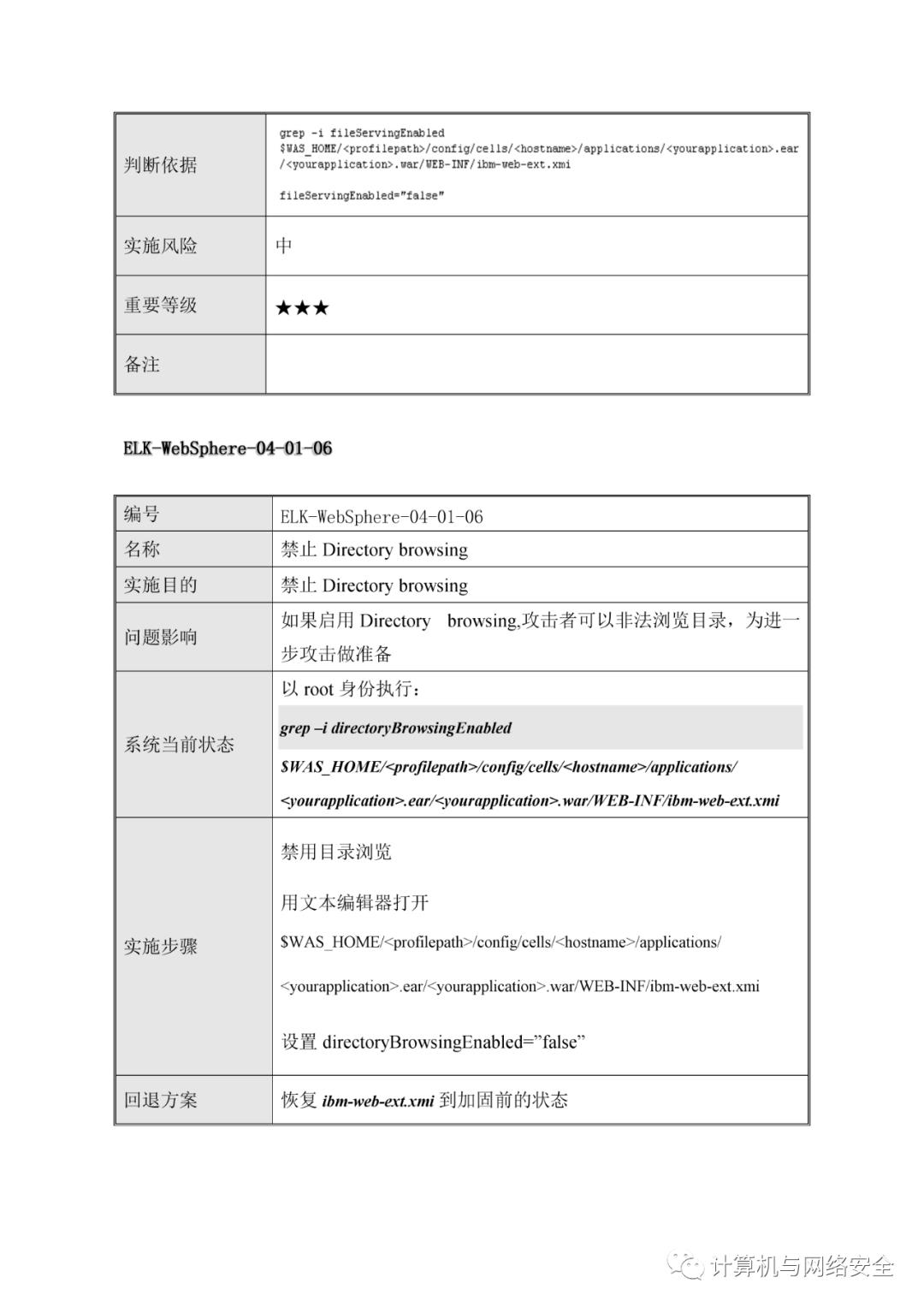 VIP专享 | HW：WebSphere系统安全加固规范