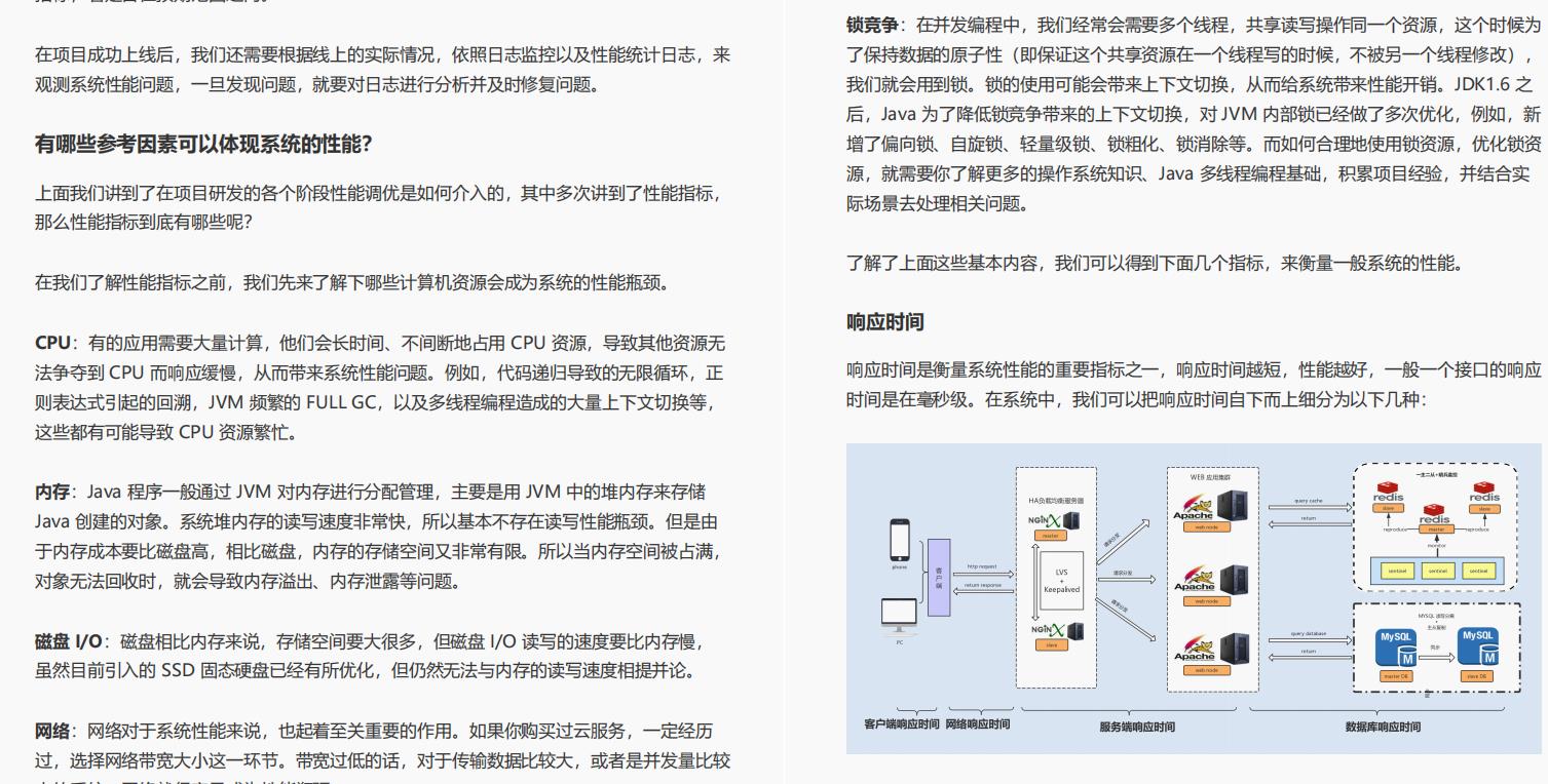 阿里后端优化这么恐怖?看完这20W字Java性能实战经验手册,最少P7