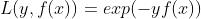 L(y,f(x))=exp(-yf(x))