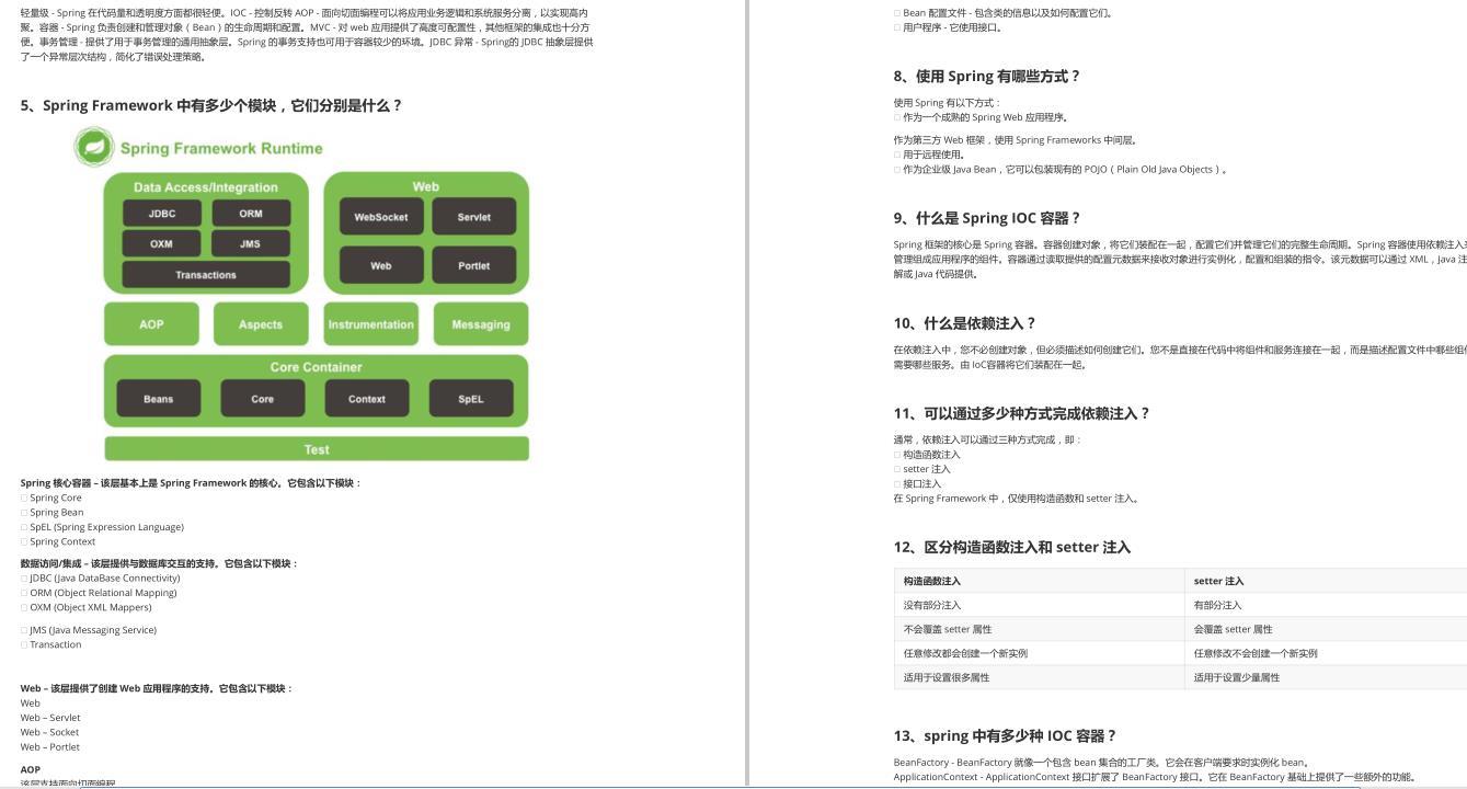 查漏补缺：Java岗 千+道面试题Java基础+全家桶+容器+反射+异常等