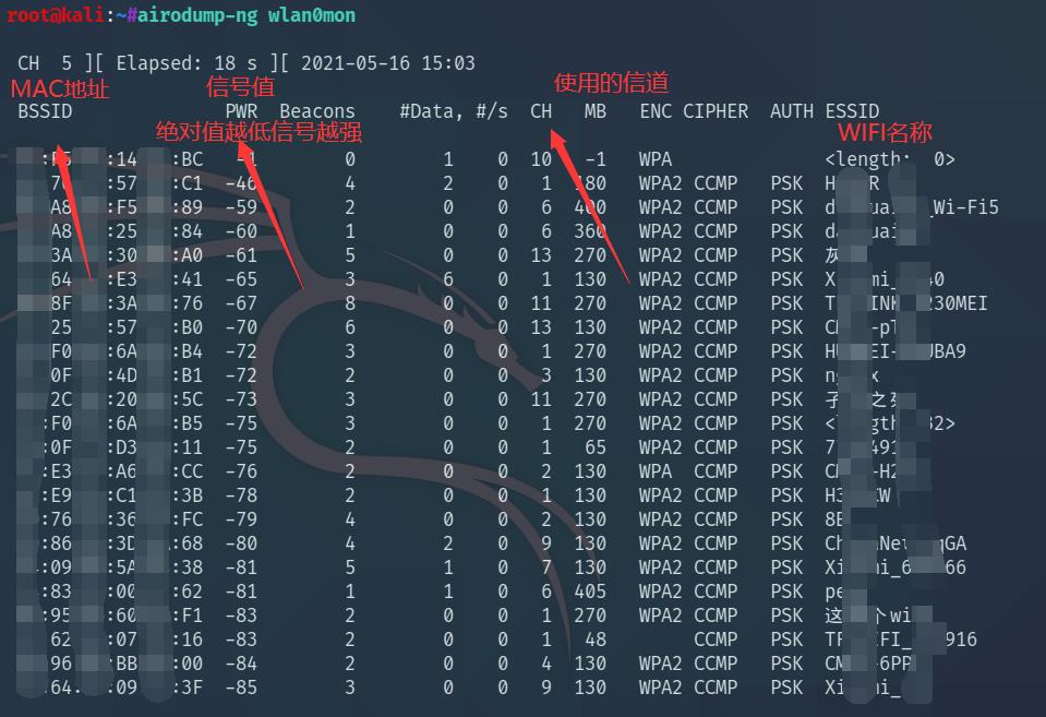 关于WIFI密码破解——握手包（详细图文教程）