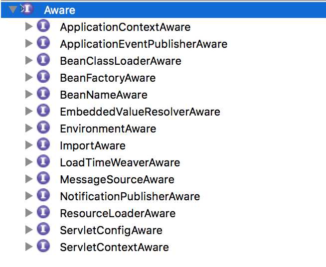 spring继承aware接口的接口