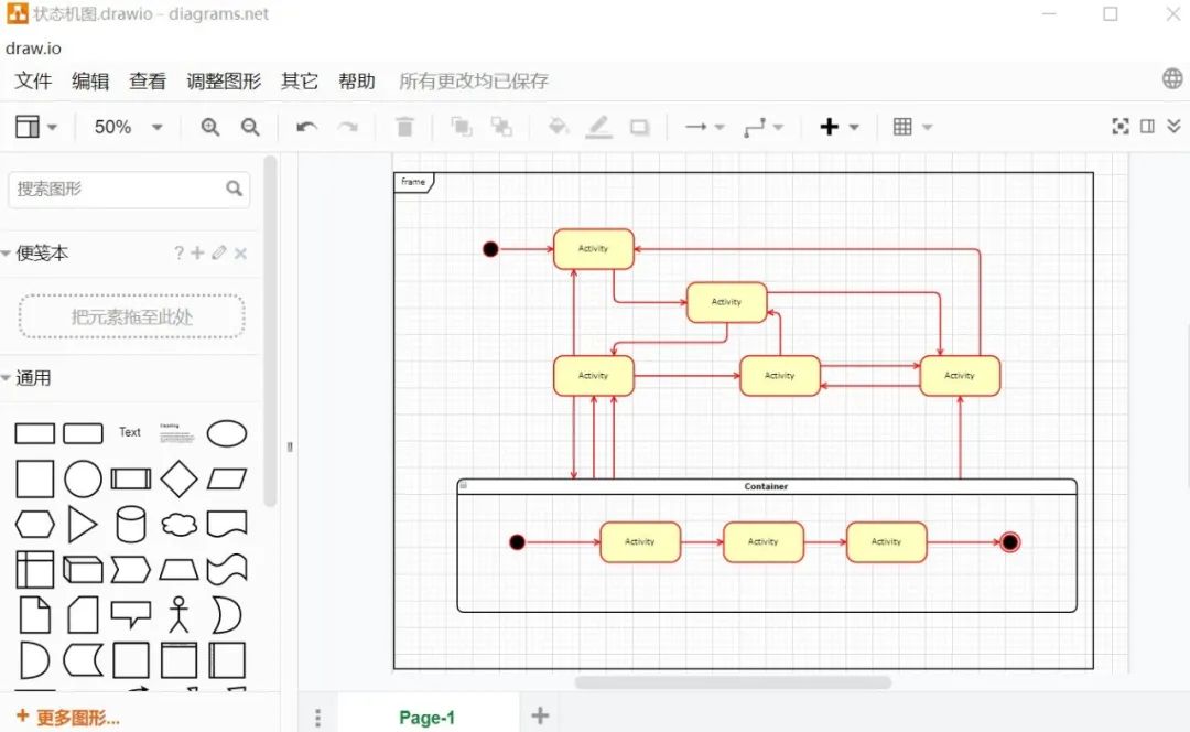 比Visio更小巧方便的流程图工具，中文版支持SysML、UML、BPMN、E-R等语言