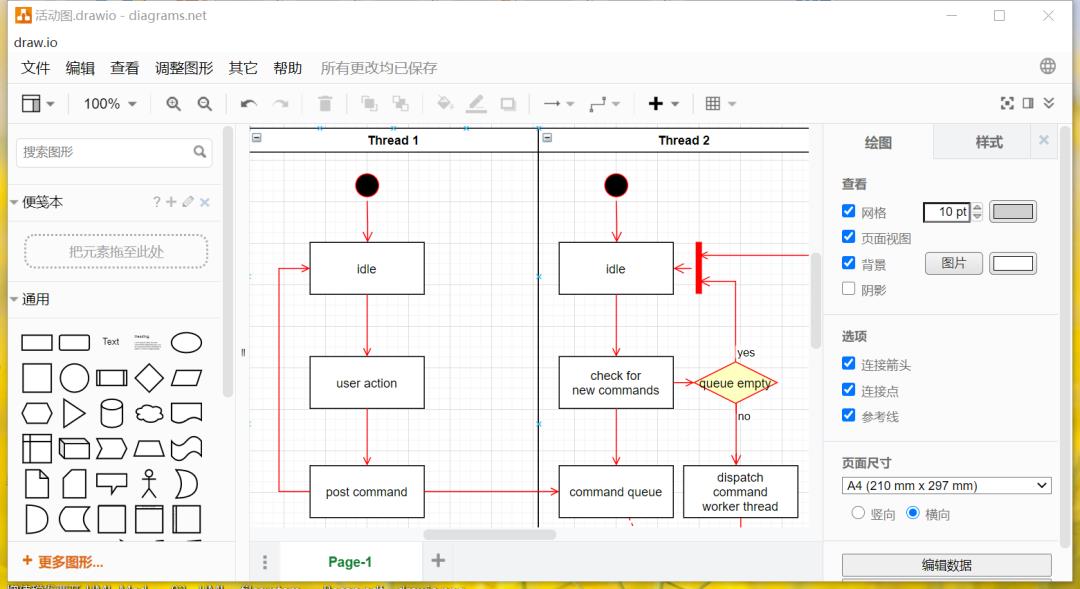 比Visio更小巧方便的流程图工具，中文版支持SysML、UML、BPMN、E-R等语言