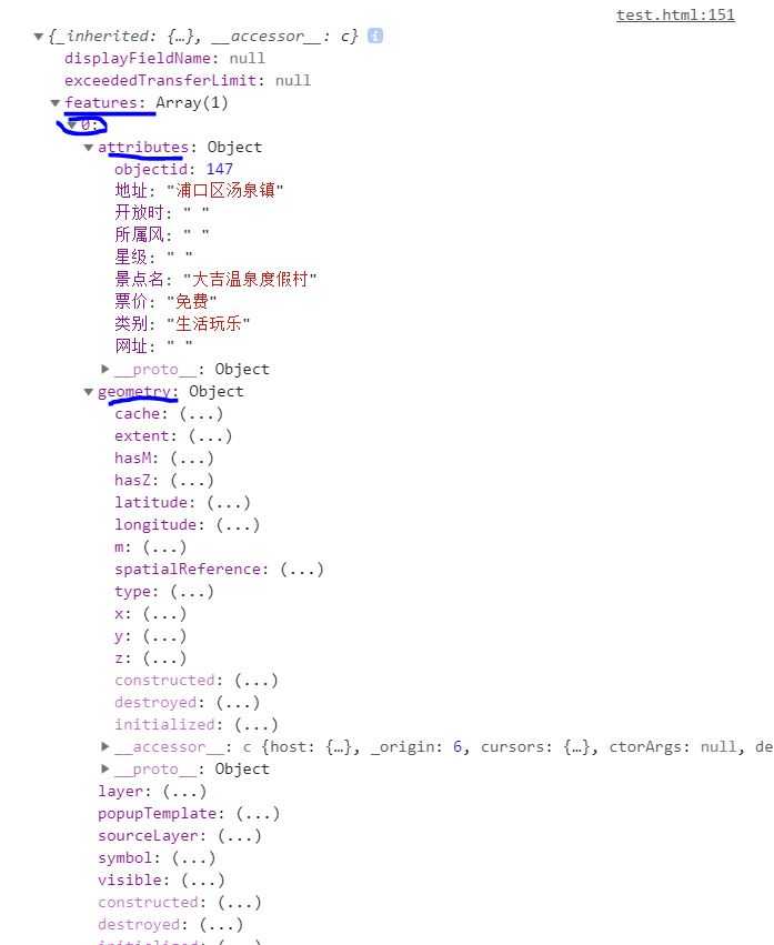 查询后results对象的内容