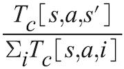 Computing transition probabilities using counts