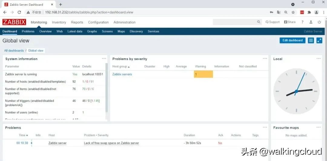 微型监控器CentOS7下部署开源监控系统Zabbix4.0