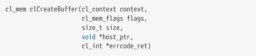 clCreateBuffer