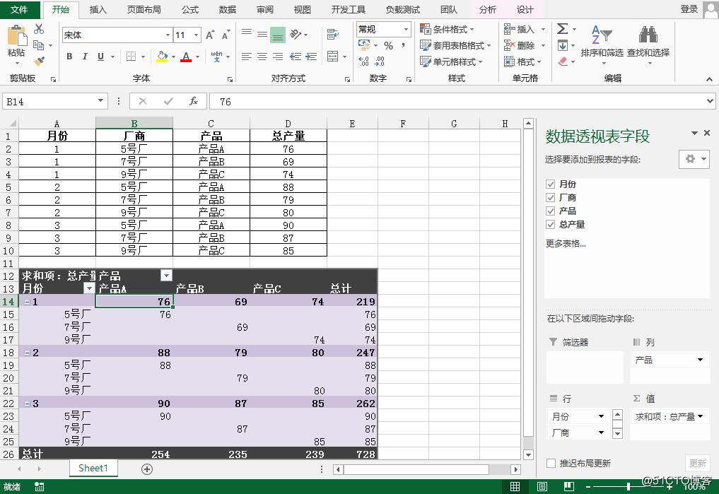 Java 刷新Excel透视表，折叠/展开Excel透视表中的行