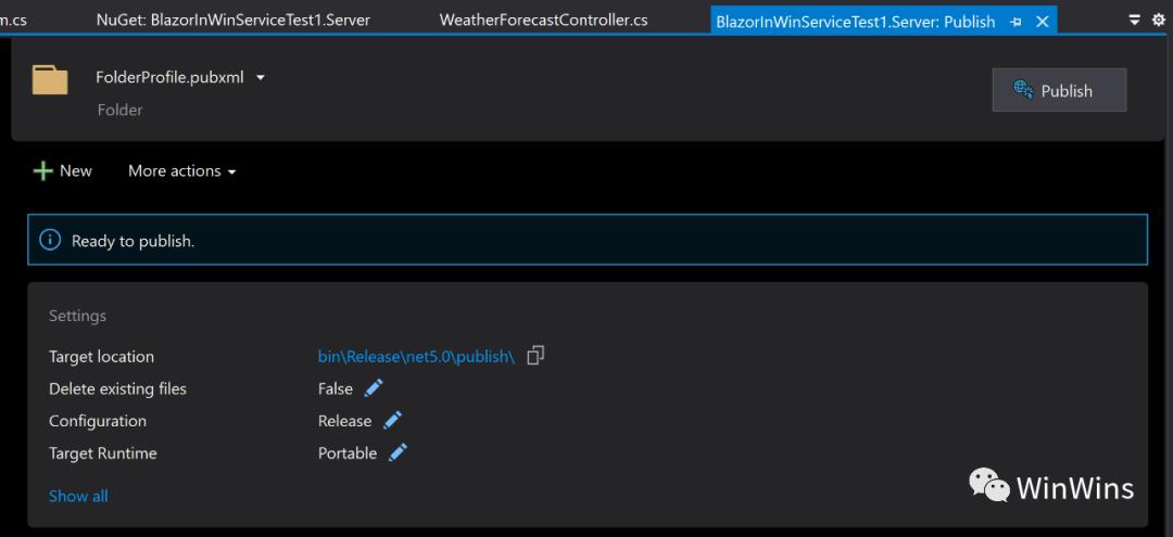 .NET 5学习笔记（11）—— Host Blazor WebAssembly in a Windows Service