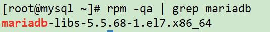检查mariadb