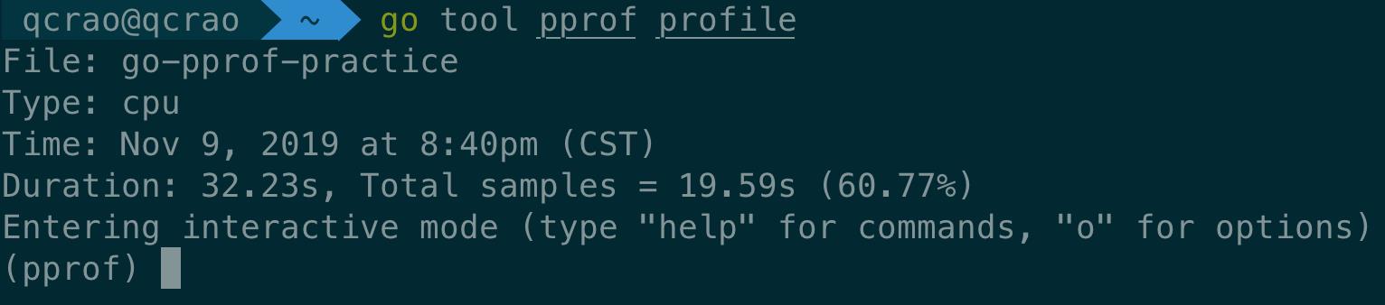 pprof profile