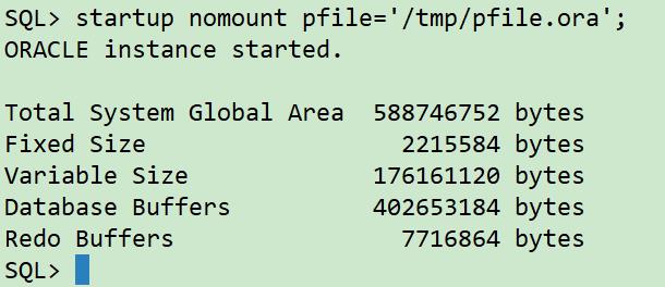 startup nomount