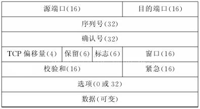 TCP数据报头结构