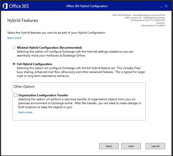 \'Office365混合部署实战系列教程四：配置混合部署_Office365混合部署_17\'