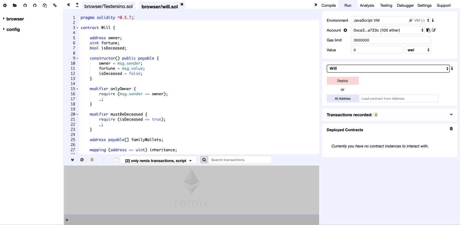 solidity ide remix