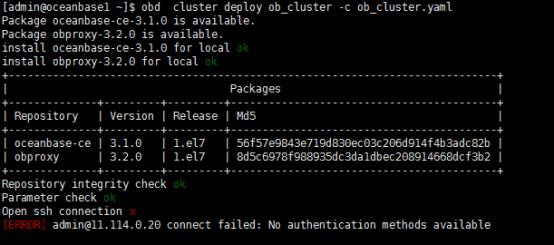 OceanBase社区版3.1.0三节点离线部署_数据库_03