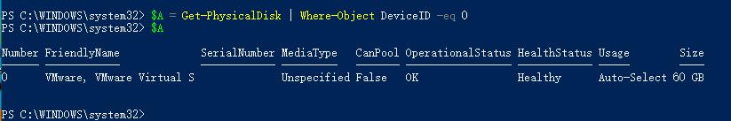 如何使用PowerShell获取物理磁盘的信息_系统启动_02