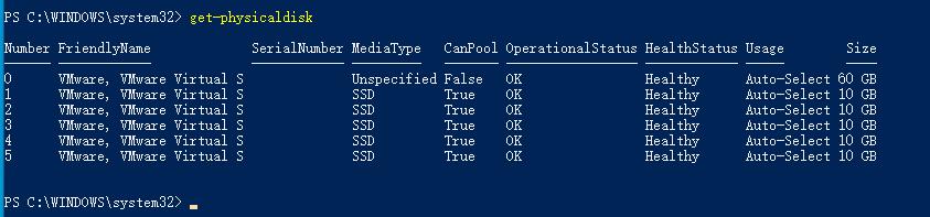 如何使用PowerShell获取物理磁盘的信息_生产环境