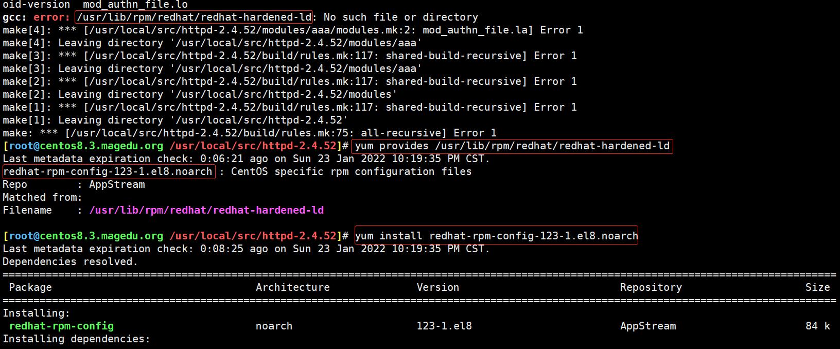 编译安装http2.4，实现可以正常访问_依赖包_13