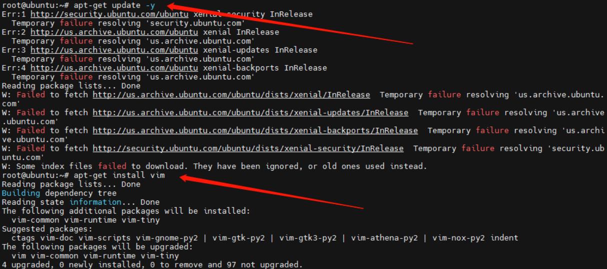 ubuntu使用apt-get安装软件，出现报错Err:1