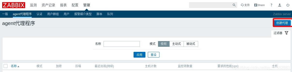 Zabbix主被动模式+server-proxy配置_zabbix代理模式_12