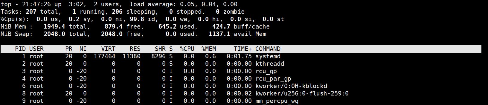 总结查看系统负载的几种命令和top命令的指标_优先级_08