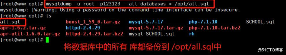 Mysql数据库的备份恢复