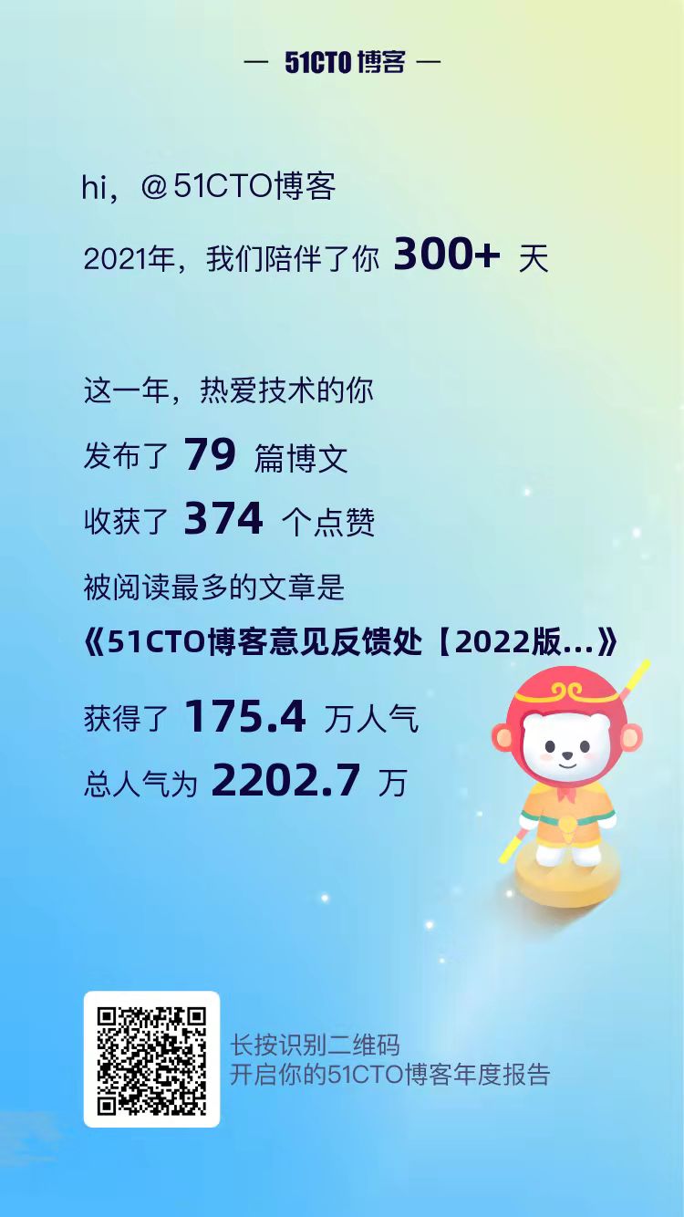 你在51CTO博客留下了哪些足迹？悟空熊时光机，带你开启专属回忆_年度博主_04