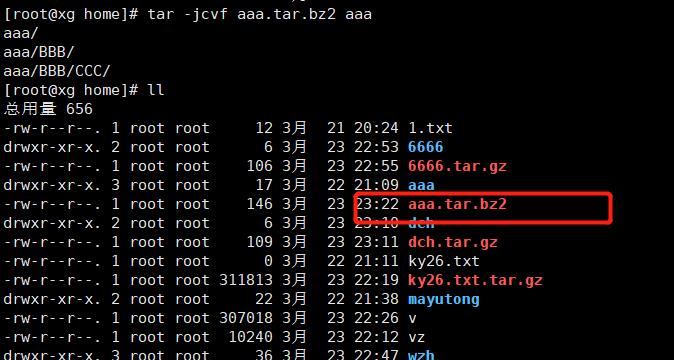 linux目录与文件操作&vim_压缩文件_09