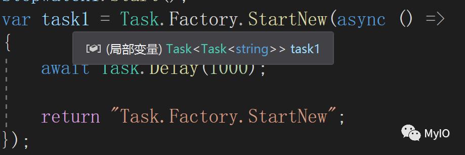 Task.Factory.StartNew<TResult>