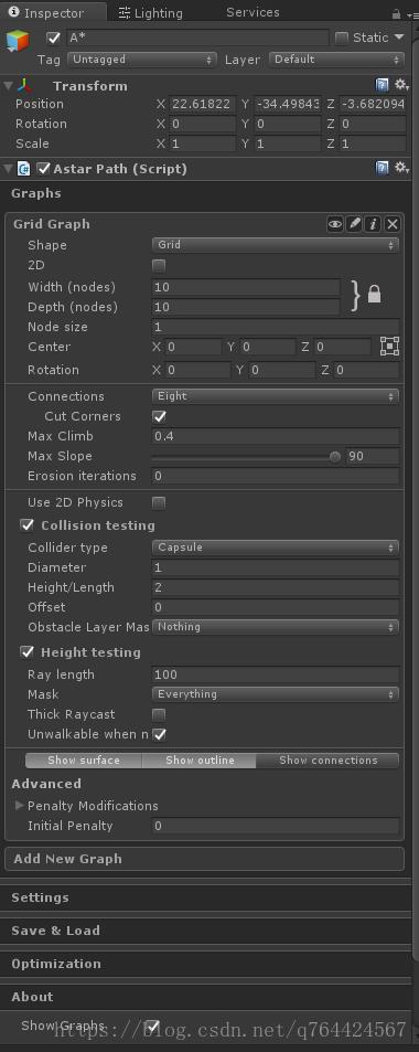 【Unity3D插件】A*Pathfinding插件分享《A*寻路插件》_AstarPath_07