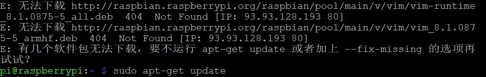 树莓派安装vim编辑器（附带排错流程）_树莓派_03
