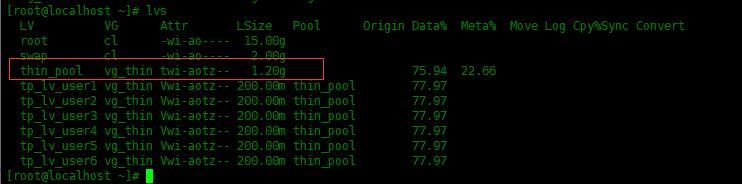 Centos8中创建LVM精简逻辑卷_配置文件_08