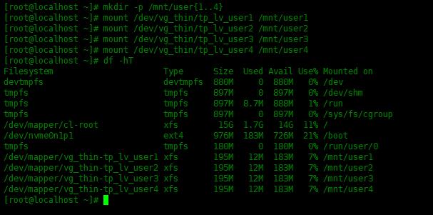 Centos8中创建LVM精简逻辑卷_配置文件_04