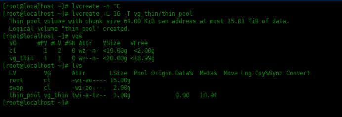 Centos8中创建LVM精简逻辑卷_配置文件_02