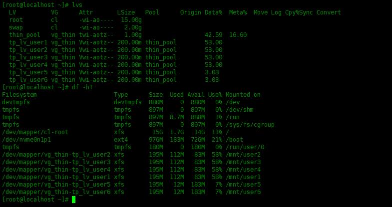 Centos8中创建LVM精简逻辑卷_配置文件_07