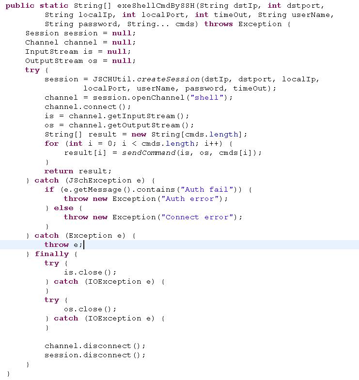 【Jsch】使用SSH协议连接到远程Shell执行脚本_java_04