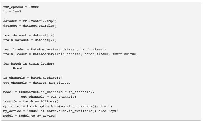 比较图神经网络PyTorch