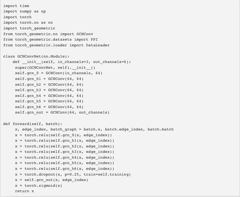 比较图神经网络PyTorch