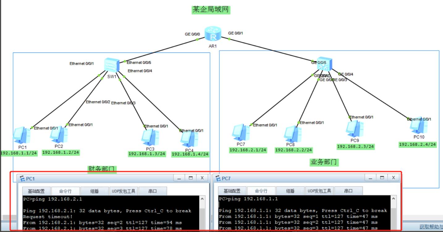 网络基础命令与基础拓扑搭建_网络互连_16