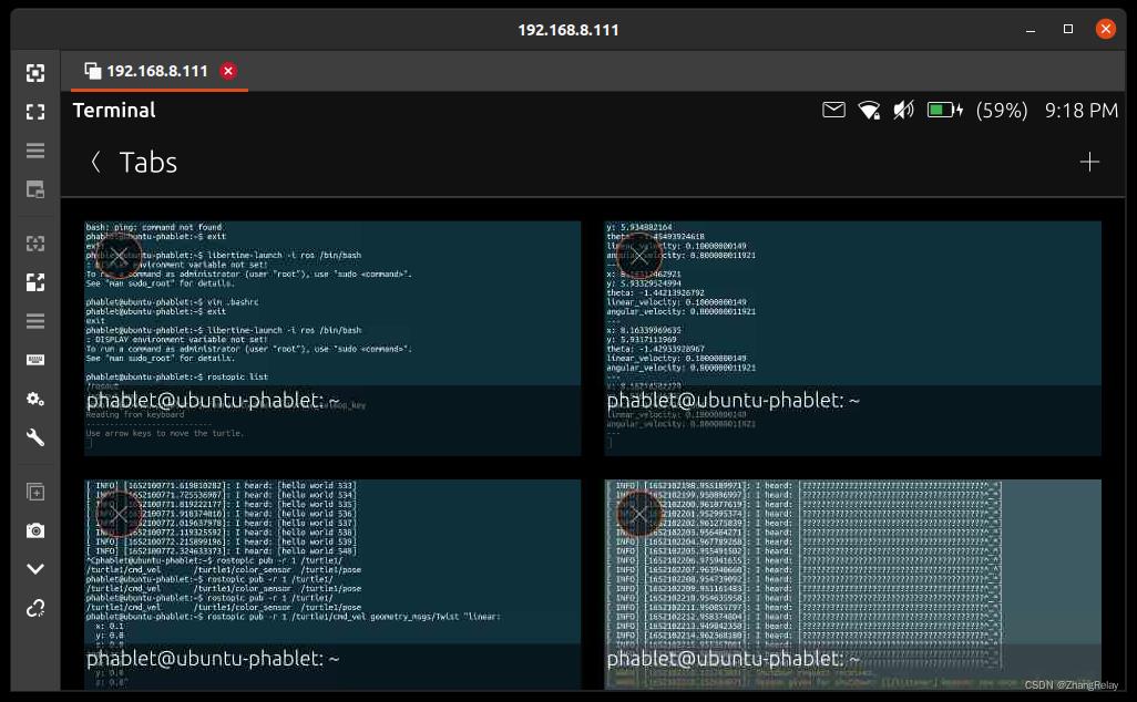 ROS1机器人多机网络通信案例turtlesim_python_07