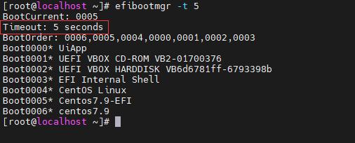 CentOS7中使用efibootmgr管理UEFI启动项_linux_11