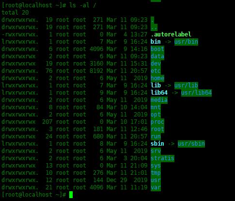 CentOS8中恢复根目录为默认权限_根目录