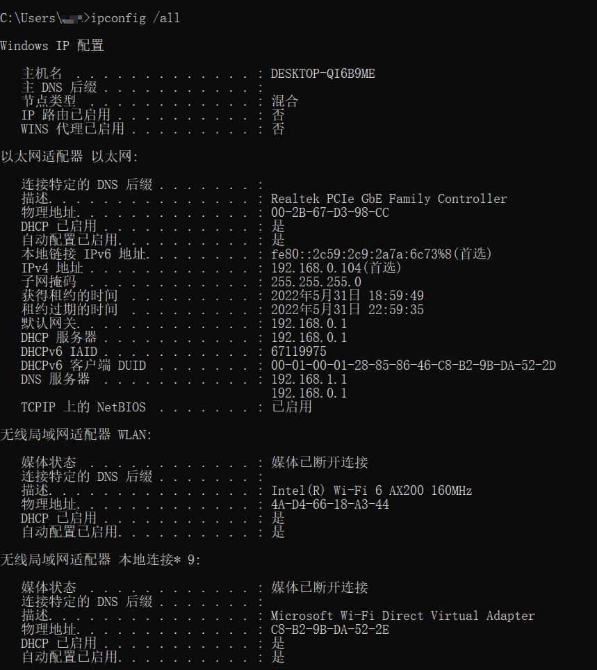 Windows命令--ipconfig--使用/详解_服务器_03