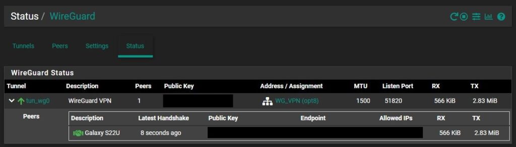 pfSense配置WireGuard